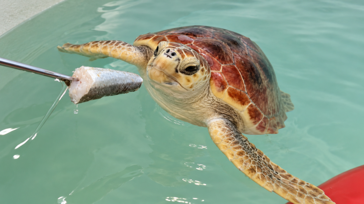 Medina, la tortuga boba rescatada en Las Negras que vuelve al mar